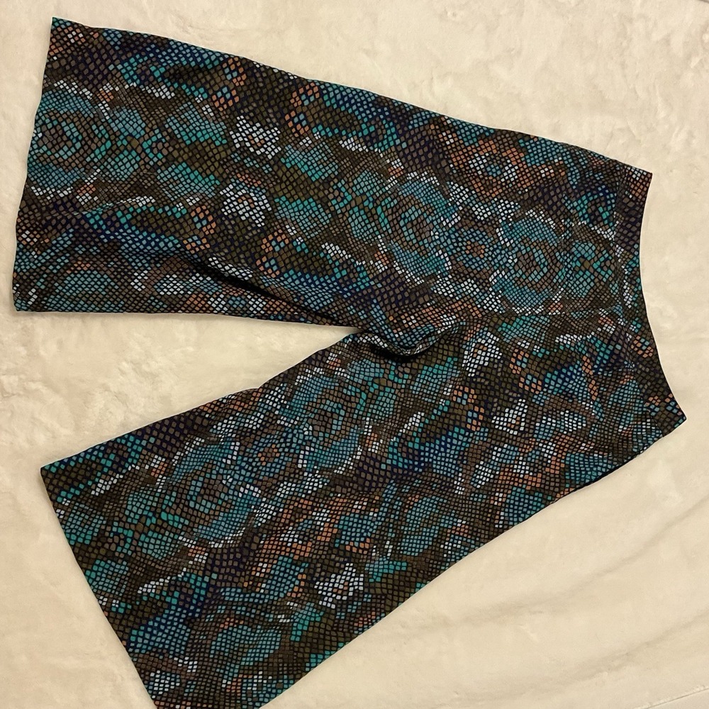 Anthropologie Womens 4 Essential Culotte Wide Leg Cropped Pants Geometric Print - Picture 3 of 5